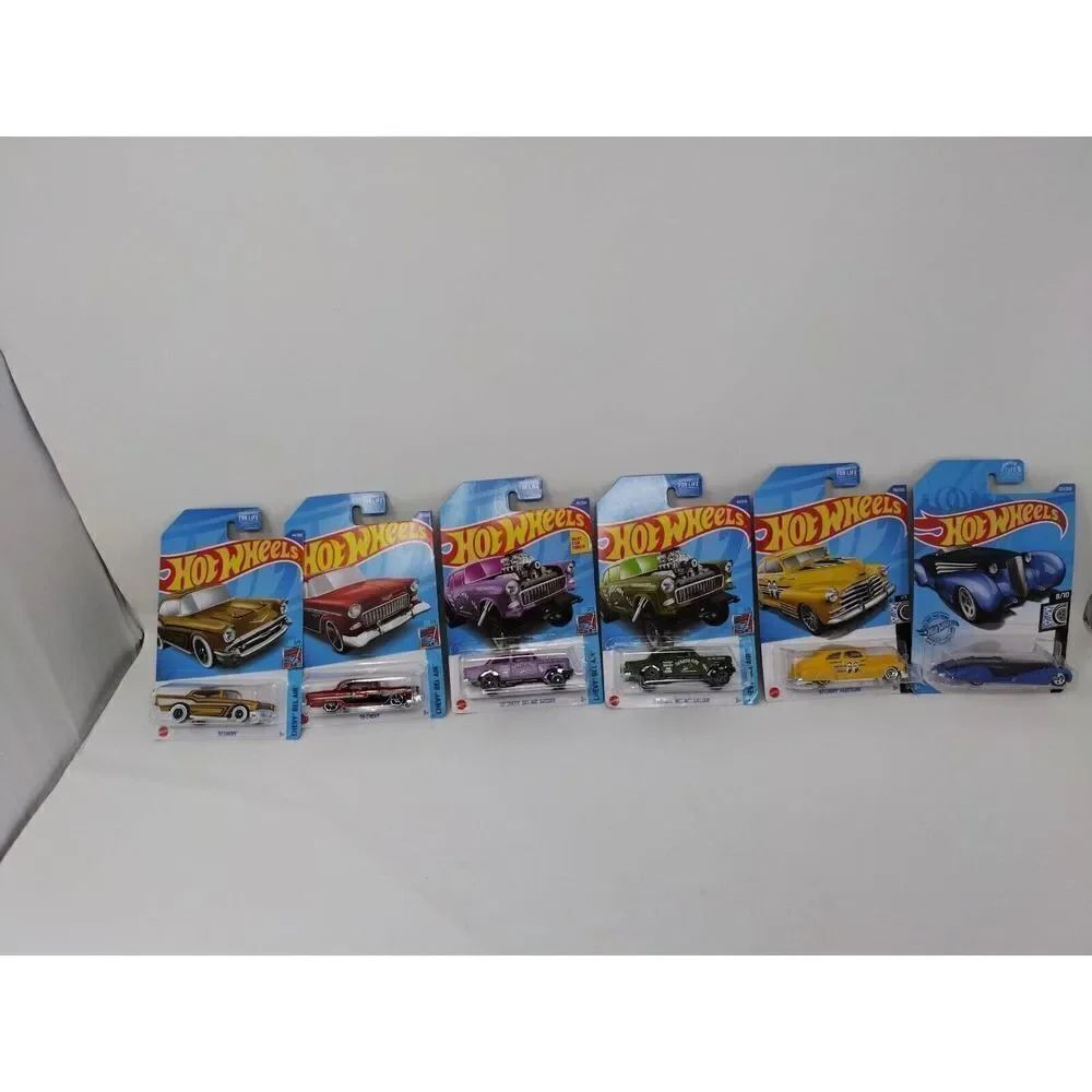 Hot Wheels Chevy Bel Air 4 Different Models / Rod Squad 2 models Lot of 6 Cool